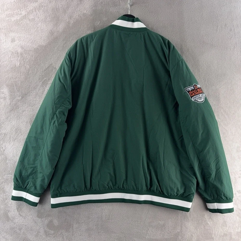 Adidas Miami Hurricanes Puffer‎ Jacket Mens Size 2XL Green Team Issued Varsity - Picture 2 of 11